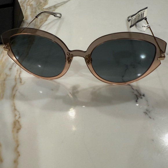 Dior Gold and Pink Cat Eye Sunglasses main image 7